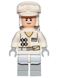 LEGO Minifigure -- Hoth Rebel Trooper White Uniform 2-Star Wars / Star Wars Episode 4/5/6 -- SW0708 -- Creative Brick Builders